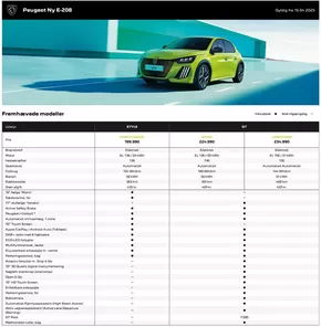 Peugeot katalog | Peugeot E-208 | 2025-04-16T00:00:00.000Z - 2026-04-16T00:00:00.000Z