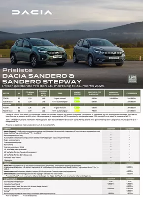 Dacia katalog i Viborg | Dacia Sandero Stepway | 2025-04-16T00:00:00.000Z - 2026-04-16T00:00:00.000Z