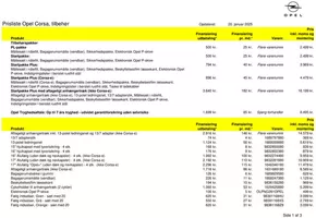 Opel katalog | Opel corsa | 2025-04-17T00:00:00.000Z - 2026-04-17T00:00:00.000Z