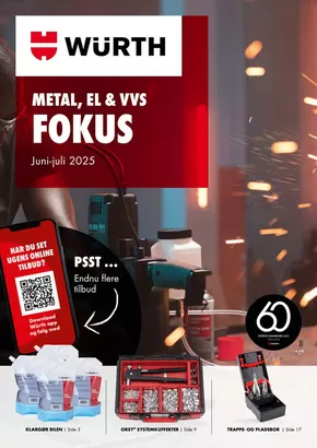 Würth katalog i Herning | Tilbud til metal, vvs og el | 2025-06-01T00:00:00.000Z - 2025-07-31T00:00:00.000Z