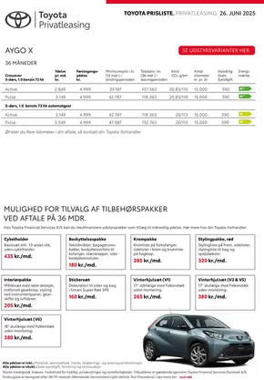 Toyota katalog i Skjern | bZ4X Privatleasing | 2025-06-26T00:00:00.000Z - 2025-07-10T00:00:00.000Z