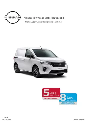 Nissan katalog | Townstar Varebil | 2024-07-02T00:00:00.000Z - 2025-07-02T00:00:00.000Z