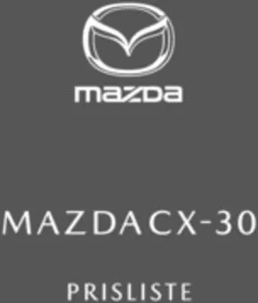 Mazda katalog i Kolding | Mazda CX-30 | 2024-08-14T00:00:00.000Z - 2025-06-30T00:00:00.000Z